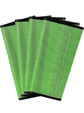 Horse Fly Boots Set 4 Lime Green Plastic Mesh Leg Wraps