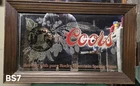 Vintage 1980 Coors Beer Mirror Sign – Adolph Coors Company – Bar Decor