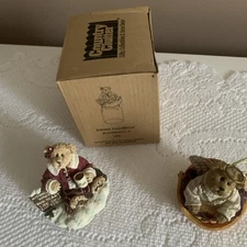Boyds Bears Small Candle Jar Topper Emma Goodbear fits 1.3/4” jar, plus ornament