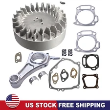 Flywheel 10krpm 3.328" Billet Rod 70mm Flat Top Piston For Predator 212cc 196cc