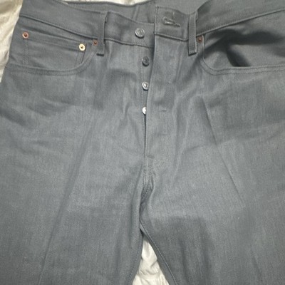 501 Levi s Men s Regular Fit Straight Leg Dark Wash Gray Denim Jeans 5-Pocket