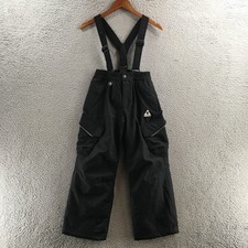 Gerry Kids Snow Bib Pants Mens Medium Black Insulated Winter Ski Polyester