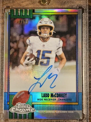 2025 Topps Chrome Ladd McConkey Superfractor (RAW)