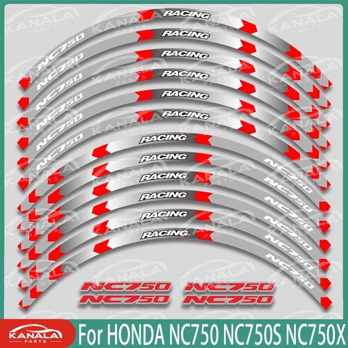 For HONDA NC750 NC750S NC750X Motorcycle Hub Stickers Reflective Rim Decal New - Picture 5 of 24