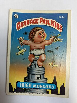 Garbage Pail Kids 124a Hugh Mungous 4th Series