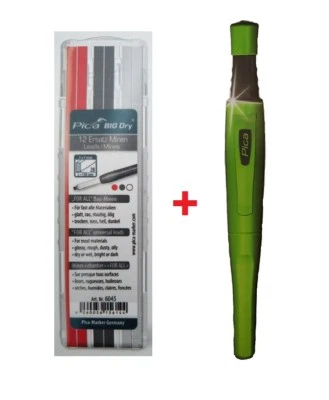 Pica Big Dry Set: 1x Big Dry Zimmermannsbleistift+ 1x Ersatzminen For All