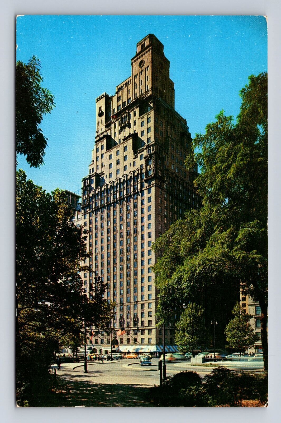 St Moritz-Switzerland, On The Park, Antique, Vintage c1959 Souvenir Postcard