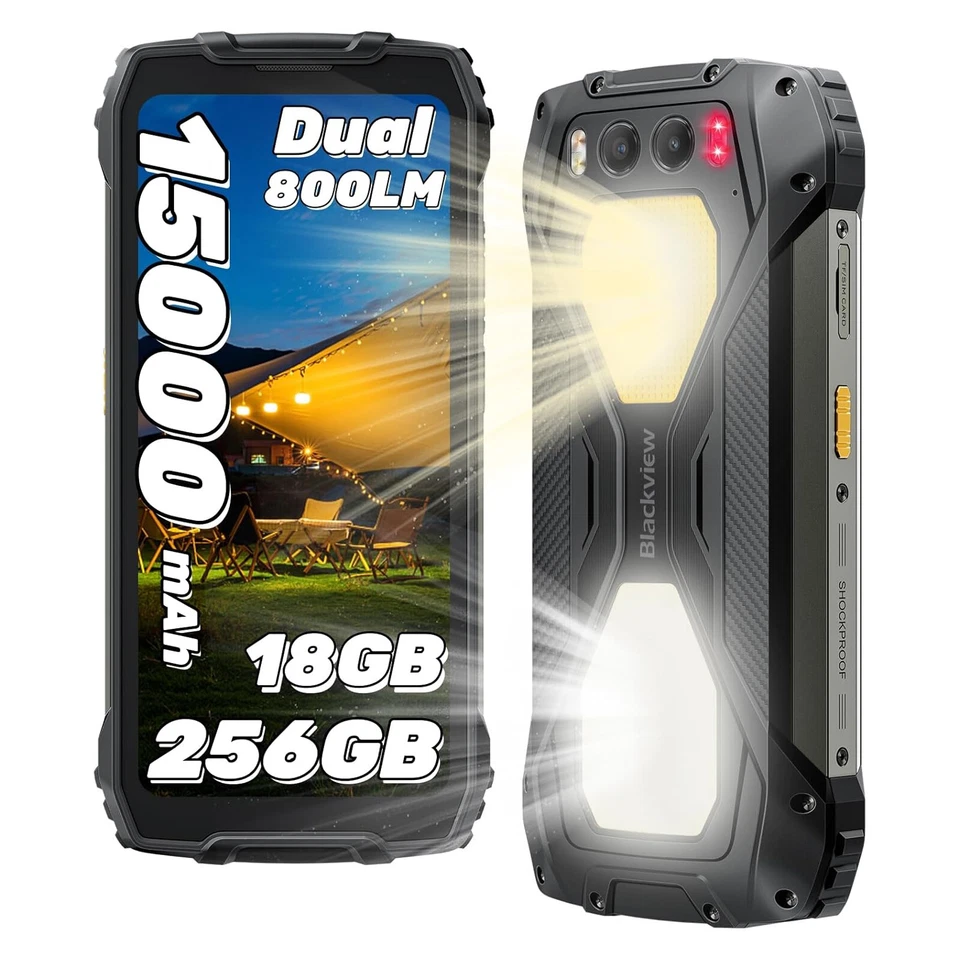 Blackview BV7300 Rugged Smartphone 18GB+256GB 15000mAh 6,67" Android 14 NFC 50MP - Immagine 2 di 4