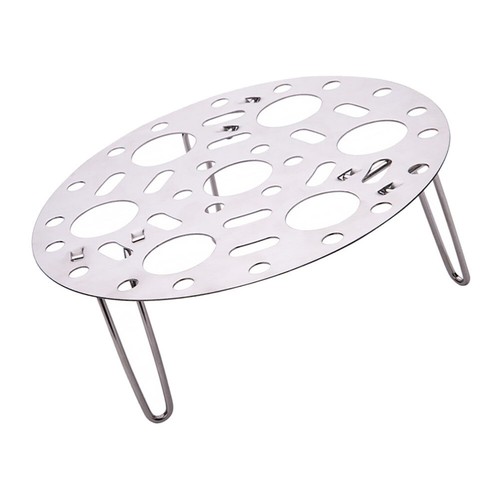 Griglia Per Cottura A Vapore In Acciaio Inox Rotonda - Supporto Altezza 2,7/4,7/6,7 Cm Per Pentole E Friggitrici