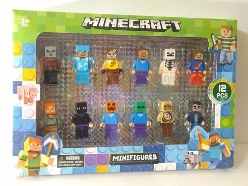 12 PIEZAS Figuras Minecraft - Juego de figuras de acción Minecraft Overworld - Imagen 3 de 3
