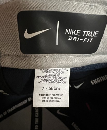 Ole Miss Hat Cap Men's 7 Fitted Blue College Baseball Nike True Dri Fit - Picture 6 of 6