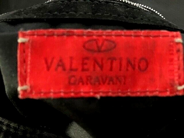 VINTAGE AUTENTICA VALENTINO GARAVANI Borsa in Pelle scamosciata Nera Manico Catena Tote Neiman Marcus