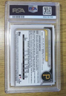 2024 Bowman Chrome Prospects Autographs Mojo Refractor #CPA-PS Paul Skenes – #/150 – READ