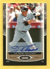 JIM THOME 2007 Upper Deck Premier Autograph #80 White Sox HOF'er #d 16/25