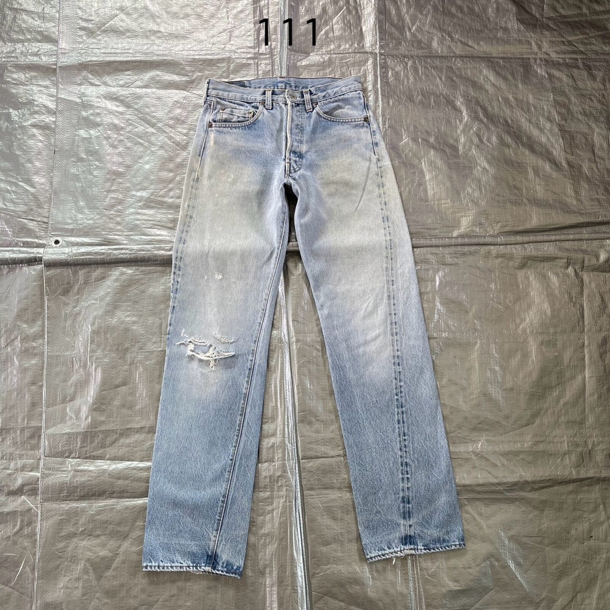 Vintage 80s Levis 501 Redline selvedge Jeans #524 Button USA 29x31