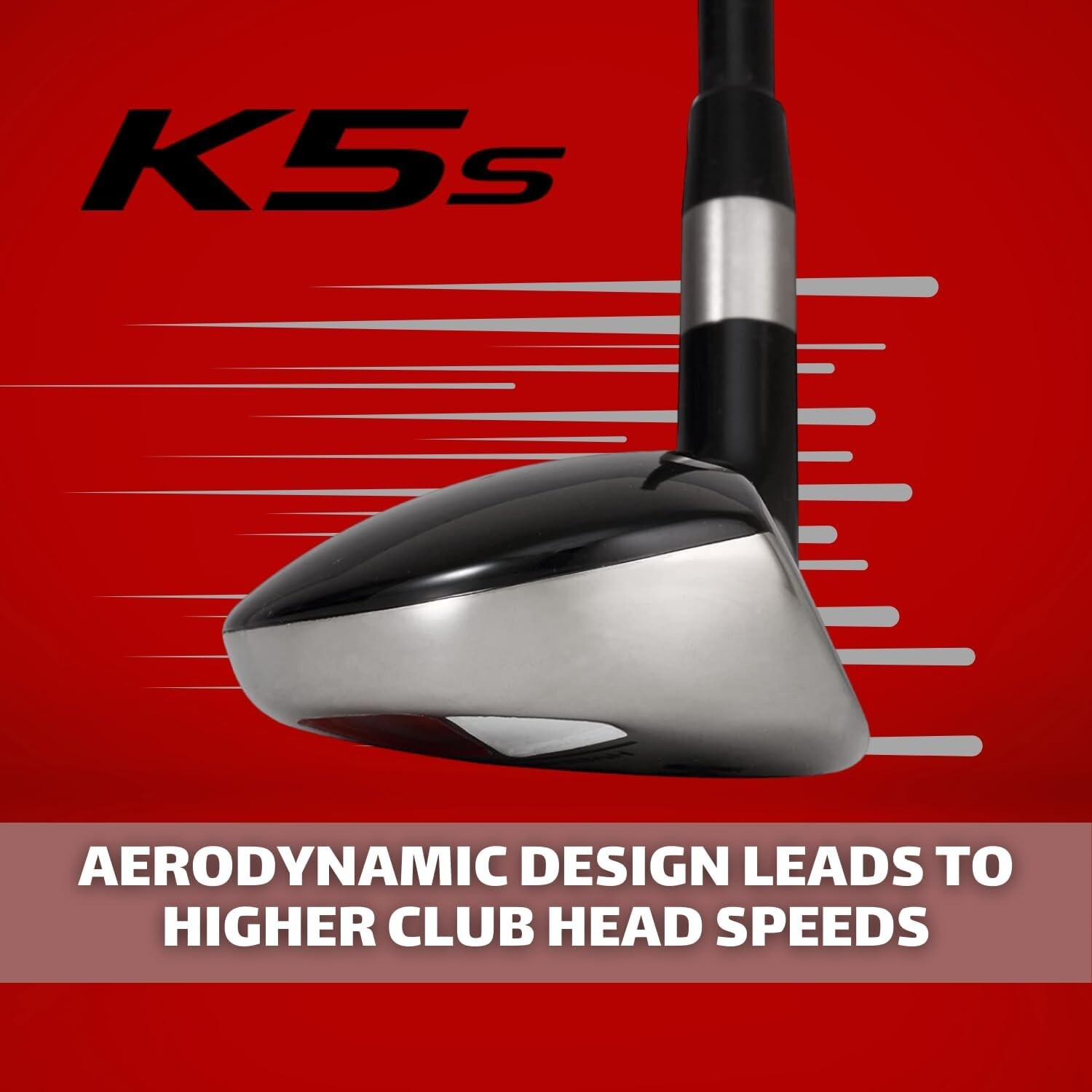 DEMO RH Senior Mens Majek K5s Hybrid Iron Set #6-PW Graphite Shaft 116-54UG