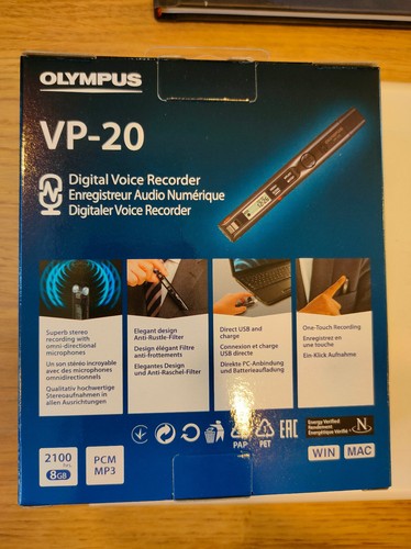 Olympus VP-20 Digital Voice Recorder - Picture 4 of 6