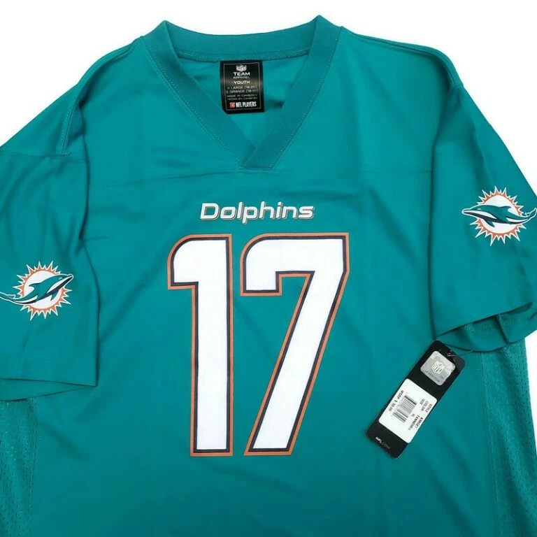 NFL Miami Dolphins Youth Boys Jersey 2 Sided 17 Ryan Tannehill XL