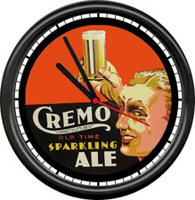 New Cremo Brewing New Britain CT Sparkling Ale Lager Beer 10" Wall Clock
