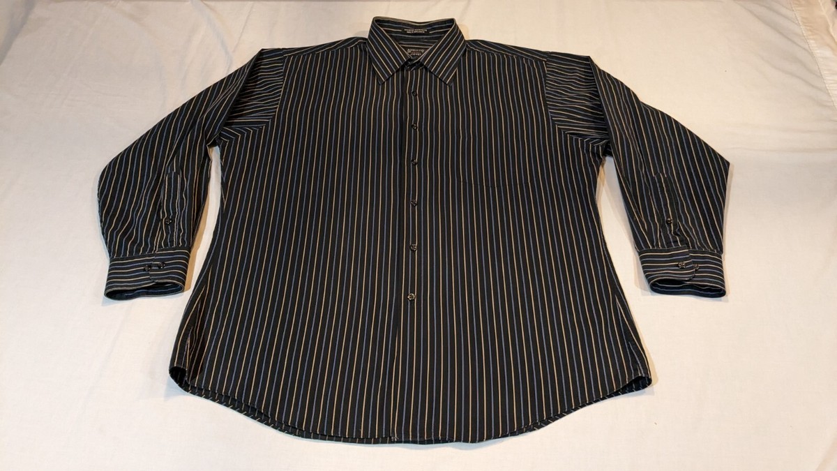 blue dress for baby girl Milan Slim Black Stripe Shirt