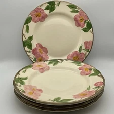 Franciscan Desert Rose Dinner Plates 10.5 in Set of 4 England Pink Floral