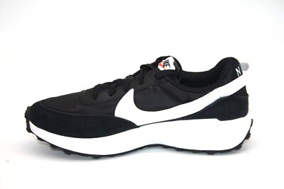 MEN'S Nike Waffle Debut Shoes in Black/White/Orange/Clear DH9522