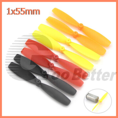 Kunststoff Propeller 2-Blatt Lüfter Accs für RC Boot Modellflugzeug Bootsmotor Fans DIY