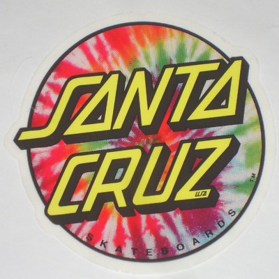 🏄 Autocollant Santa Cruz Red Dot – Pack De 3 Stickers Originaux – Skate/Surf/Snow – Rouge