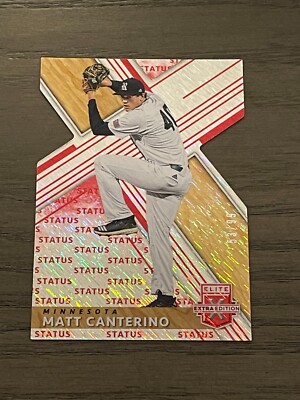 2019 Panini Elite Extra Edition Status Die Cut Red Matt Canterino Twins /99