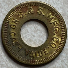 S & S MFG Co Slot Arcade Token T7610