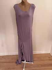 Guess by Marciano Dress, Sleeveless, High/Low, Ruching, Purple, Size L