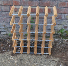 30 bottle wooden wine rack. Good condition. Can deliver. Collection welcome.