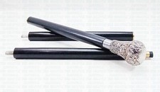 Designer Brass Victorian Handle Wooden Vintage Style Walking Stick Cane Antique