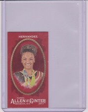 RARE 2017 ALLEN & GINTER LAURIE HERNANDEZ RED MINI CARD #274 ~ /5 ~ GYMNASTICS