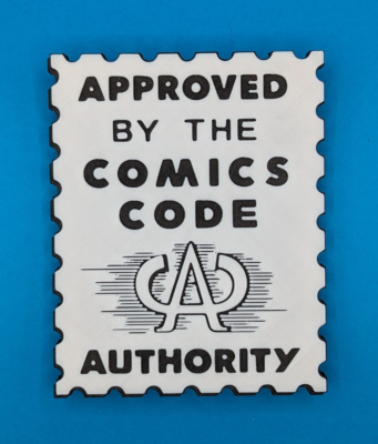 Comic Code Logo Comics Code Authority Men's Box Hoodie Liberty
