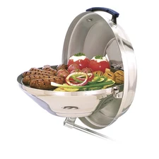Magma Marine Boat Round Kettle Charcoal Grill Adjustable with Hinged Lid A10-104