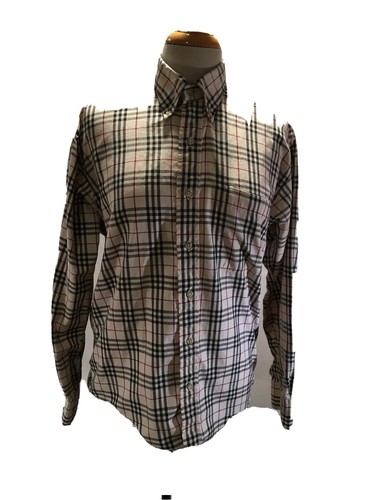 BURBERRY LADIES LONGSLEEVE SIGNATURE PLAID BUTTON