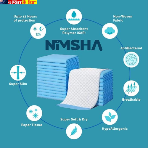 100-Pack Disposable Baby Changing Pads (45X33Cm) – Super Absorbent, Leakproof & - Picture 3 of 9