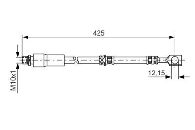 BOSCH 1 987 476 386 Bremsschlauch für CHEVROLET,HOLDEN,OPEL,SAAB,VAUXHALL