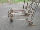 Vintage Metal Grocery Shopping Cart / 39"Hx26"Lx18"W/ Wheels move FREELY/LOOKER! — photo 9