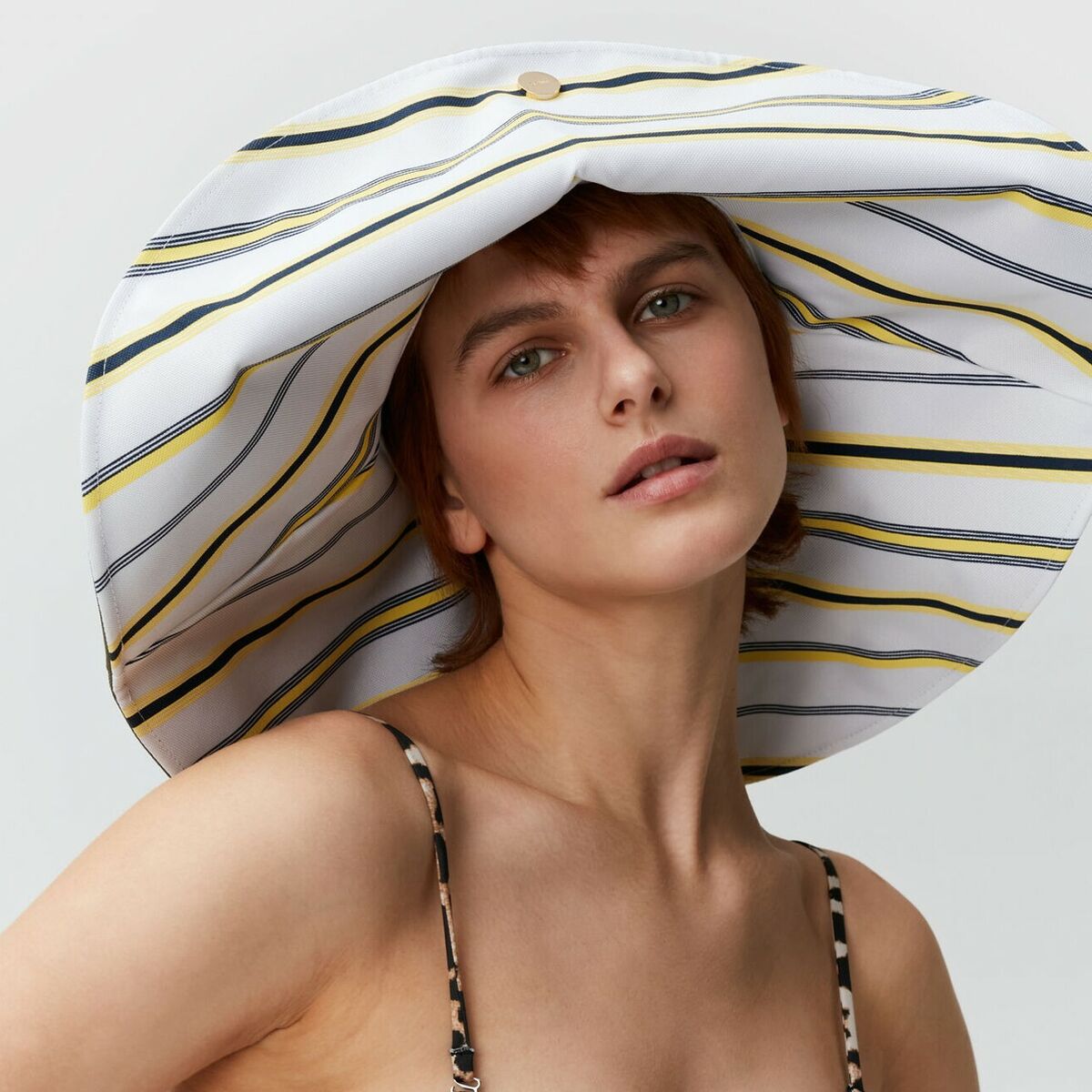 Ganni Wide Brim Sun Hat A4233 Mix Stripe Yellow Pear | eBay Ganni Wide Brim Sun Hat A4233 Mix Stripe Yellow Pear | eBay