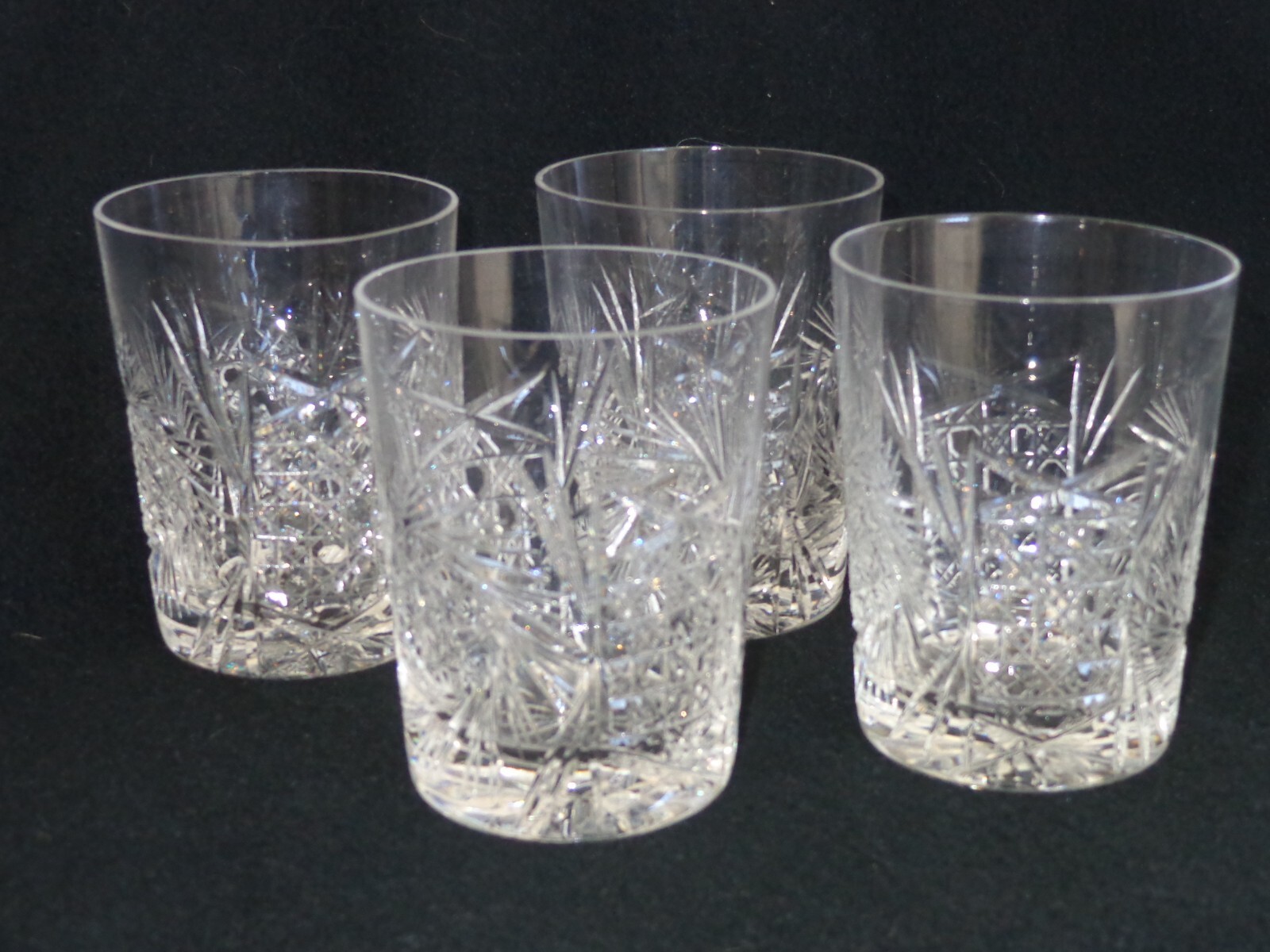 CAS 4 ABP American Brilliant Cut Glass Tumblers eBay