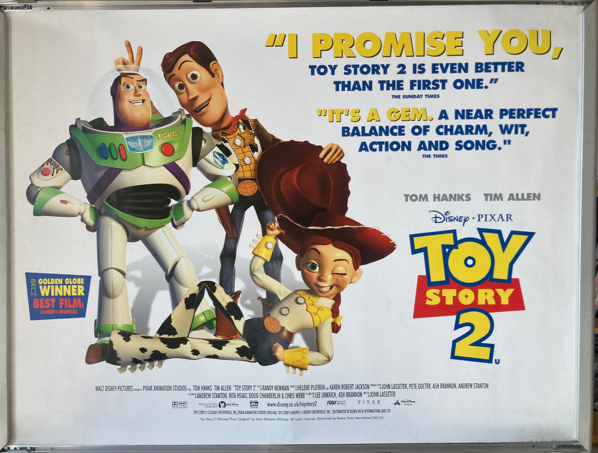 TOY STORY 2 ポスター DISNEY Pixar TOY STORY 2 Original DS MOVIE POSTER Buzz Woody 27x40