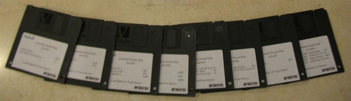 Ensoniq ASR-10 8 Disk Set of Original Issue Sound Disks | eBay