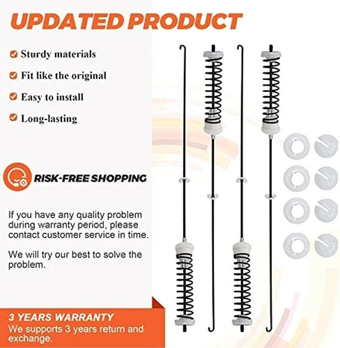 4x Unterlegscheiben Aufhängestangen Kit passend für Roper RTW4641BQ0 RTW4641BQ1 Maytag MVWC200BW0 - Bild 3 von 12