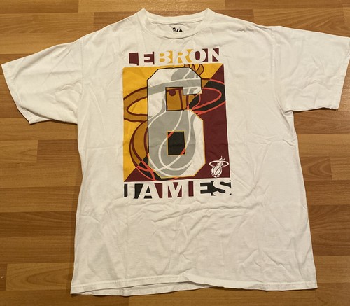 NBA Miami Heat LeBron James No 6 White 