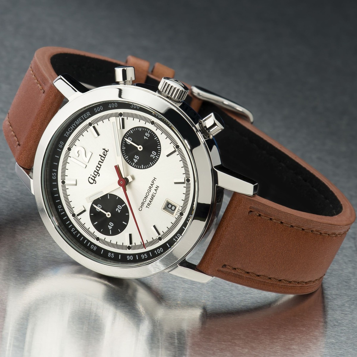 Orologio Uomo Casio MTP-V006L-7C Argento Analogico Pelle Marrone Quarzo