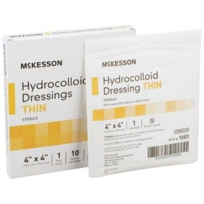 MCK Hydrocolloid Dressing McKesson 4 X 4 Inch Square Sterile 1 BX