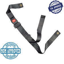 Wheelchair Seat Belt up to 48" Auto Style Metal Buckle