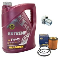 MotoröL ÖLfilter SH4043P 5W40 5Liter + ÖLablassschraube FüR Fiat Opel Vectra